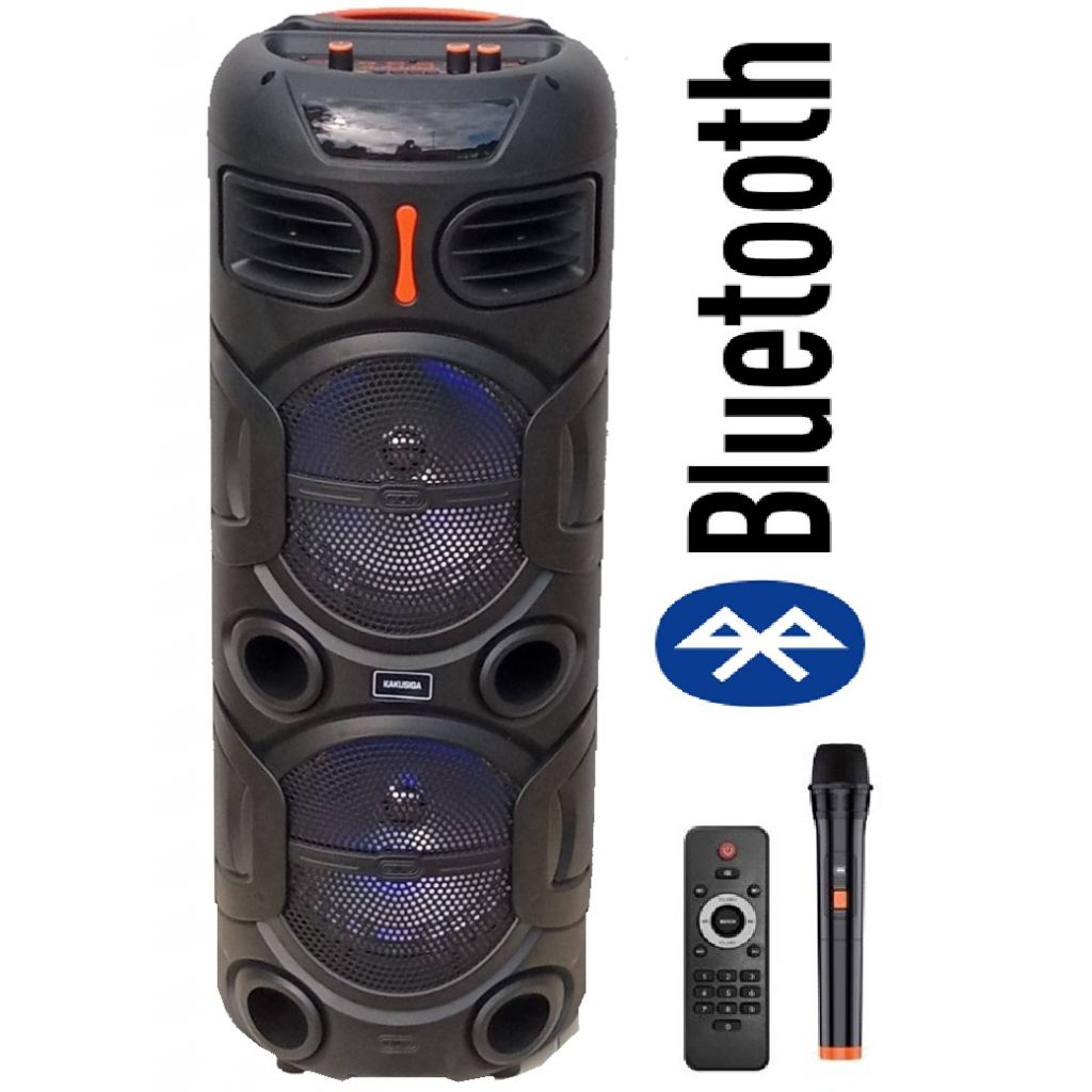 CASSA BLUETOOTH ALTOPARLANTE RICARICABILE 2 X 8" CON MICROFONO WIRELESS CASSA BLUETOOTH ALTOPARLANTE RICARICABILE 2 X 8" CON MICROFONO WIRELESS