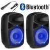 CASSE AMPLIFICATE 600W 10" DIFFUSORI KARAOKE BLUETOOTH + STATIVI + MIC - 2