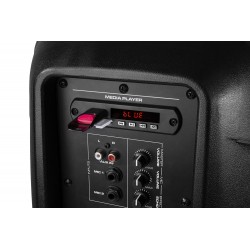 CASSE AMPLIFICATE 600W 10" DIFFUSORI KARAOKE BLUETOOTH + STATIVI + MIC - 6