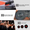GIRADISCHI BLUETOOTH VINILE STILE VINTAGE USB ALTOPARLANTI 33/45/78 GIRI TRAZIONE CINGHIA