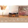 GIRADISCHI BLUETOOTH VINILE STILE VINTAGE USB ALTOPARLANTI 33/45/78 GIRI TRAZIONE CINGHIA