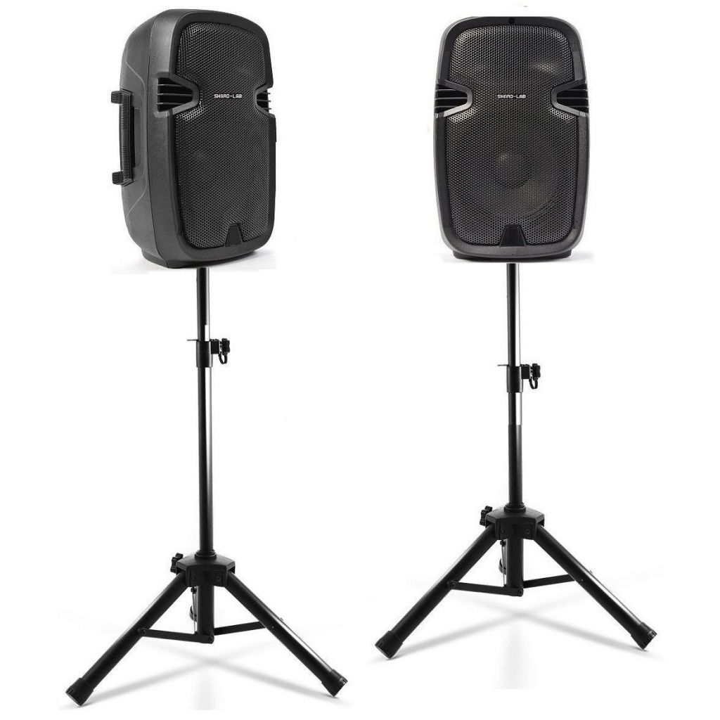 CASSE AMPLIFICATE ATTIVE 600W 8" + 2 STATIVI TREPPIEDI 180 CM CASSE AMPLIFICATE ATTIVE 600W 8" + 2 STATIVI TREPPIEDI 180 CM