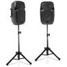 CASSE AMPLIFICATE ATTIVE 600W 8" + 2 STATIVI TREPPIEDI 180 CM