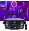 EFFETTO LUCE LASER DJ DISCOTECA 15 LENTI LED DMX512 CON ULTRAVIOLETTI