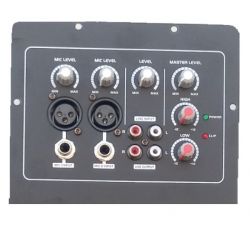 MODULO AMPLIFICATO AMPLIFICATORE PANNELLO INCASSO X CASSE ACUSTICHE 600W mis. 38 x 16 cm