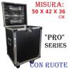 FLIGHT CASE DJ DISCOTECA 50x42x36 cm PALCO UNIVERSALE MULTIFUNZIONE effetti luce dischi minuteria