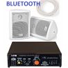 IMPIANTO FILODIFFUSIONE: AMPLIFICATORE BT + ALTOPARLANTI + CAVO 100 MT.