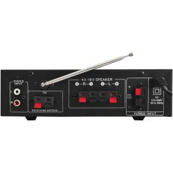 IMPIANTO FILODIFFUSIONE: AMPLIFICATORE BT + ALTOPARLANTI + CAVO 100 MT.
