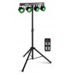SET EFFETTI LUCE RGBW DJ PIANOBAR LIVE stativo + 4 effetti par led DMX - 1