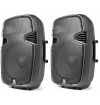 COPPIA CASSE ATTIVE BI AMPLIFICATE 1600W TROLLEY WOOFER 38 CM art cp178030 - 1