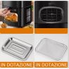 FRIGGITRICE AD ARIA 15 LITRI FORNO ARIA CALDA CON DISPLAY TOUCH SCREEN