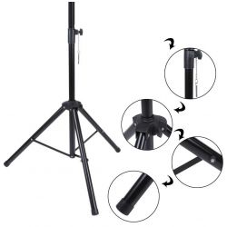 1 pz. STATIVO CASSE ACUSTICHE TREPPIEDE SUPPORTO CAVALLETTO UNIVERSALE STANDARD
