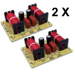 2 PZ. CROSSOVER 3 VIE 150W FILTRO PER AUTO O CASSE ACUSTICHE TAGLIO FREQUENZE