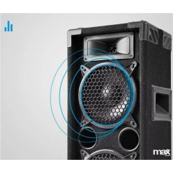 COPPIA CASSE ACUSTICHE PASSIVE 600W WOOFER 6,5" 3 VIE ALTOPARLANTI no amplificate