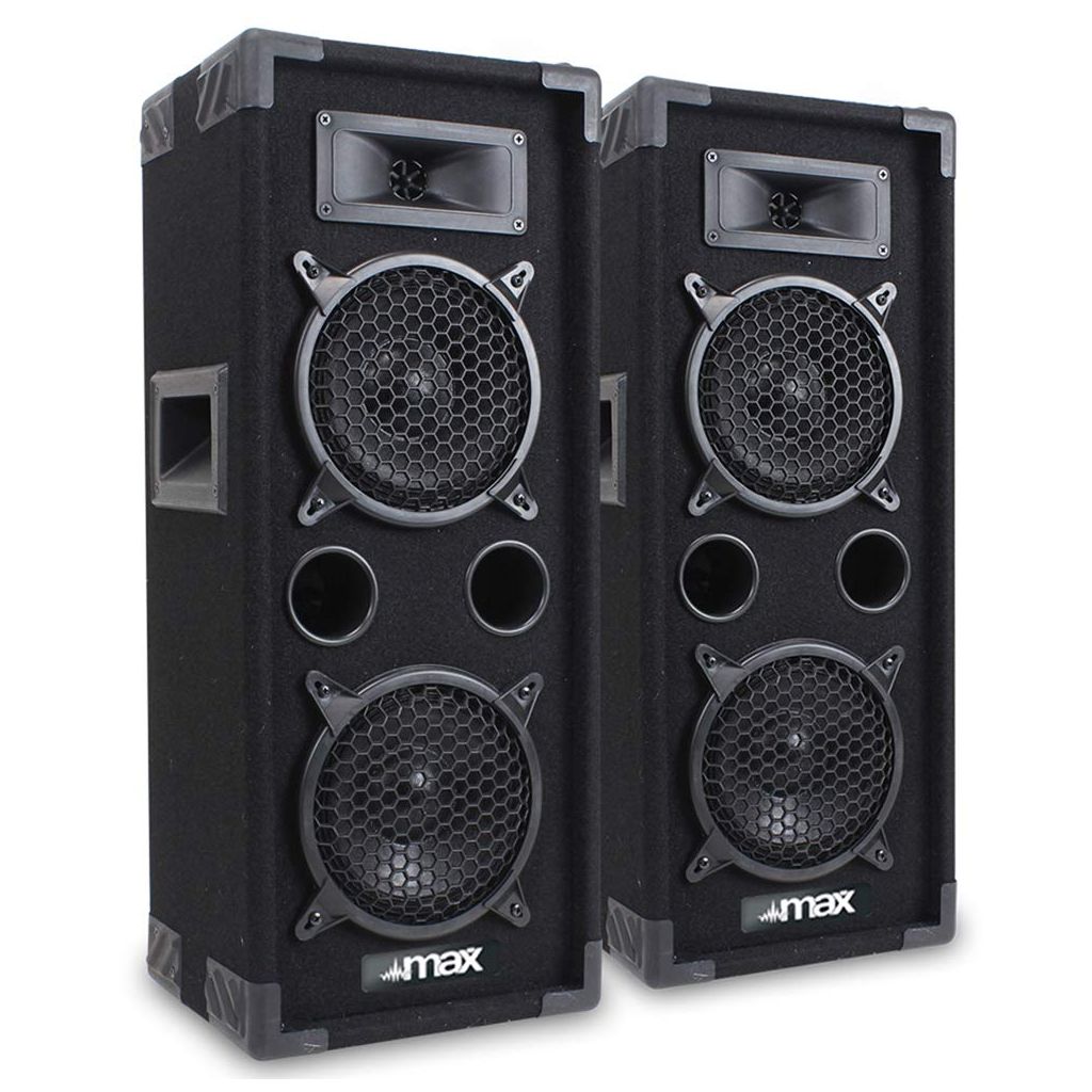 COPPIA CASSE ACUSTICHE PASSIVE 600W WOOFER 6,5" 3 VIE ALTOPARLANTI no amplificate