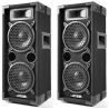 COPPIA CASSE ACUSTICHE PASSIVE 600W WOOFER 6,5" 3 VIE ALTOPARLANTI no amplificate