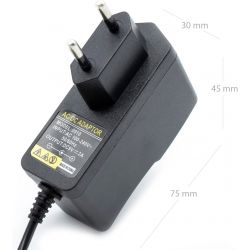 Alimentatore 9V 2A - Caricatore 9v - Jack di collegamento è di 5,5 mm Ø Esterno e 2,1 mm Ø Interno