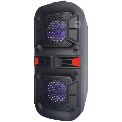 CASSA BLUETOOTH PORTATILE RICARICABILE BATTERIA LED + USB/SD E TELECOMANDO