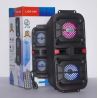 CASSA BLUETOOTH PORTATILE RICARICABILE BATTERIA LED + USB/SD E TELECOMANDO