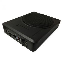 SUBWOOFER AUTO AMPLIFICATO CAR METALLO 600W 10" SOTTOSEDILE SLIM SOTTO SEDILE COFANO