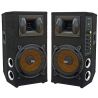 COPPIA CASSE AMPLIFICATE BLUETOOTH 600W WOOFER 21 CM (2 X 8") MOQUETTATE