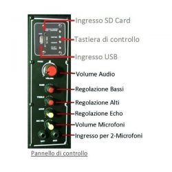 COPPIA CASSE AMPLIFICATE BLUETOOTH 600W WOOFER 21 CM (2 X 8") MOQUETTATE