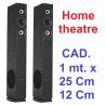 DIFFUSORI PAVIMENTO HOME CINEMA THEATRE ALTOPARLANTI HIFI 3 VIE 500W