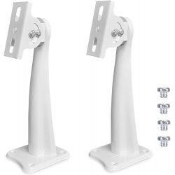 4 pezzi | STAFFA A MURO TELECAMERE VIDEOSORVEGLIANZA ORIENTABILE 360° SUPPORTO 24cm
