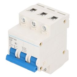 2 PEZZI | INTERRUTTORE MAGNETOTERMICO 3 POLI TRIFASE 20A 6000A