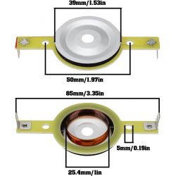 BOBINA MOBILE DI RICAMBIO PER SUPER TWEETER BULLET TWEETER UNIVERSALE diaframma