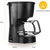 MACCHINA CAFFE' ELETTRICA ESPRESSO 600W 6 TAZZE con spegnimento automatico
