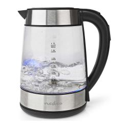 bollitore elettrico 1,7 L 2200 W Acciaio inossidabile, Trasparente