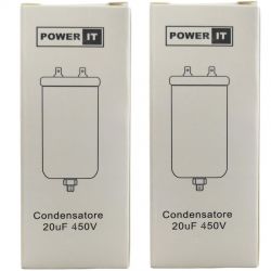 4 PEZZI | Condensatore 20uF 450V con terminale M8