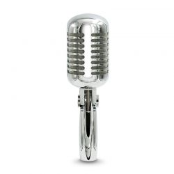 MICROFONO ELVIS VINTAGE ANNI 50 CARDIOIDE IN METALLO RETRO' PROFESSIONALE