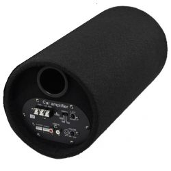 SUBWOOFER AMPLIFICATO AUTO BAZOOKA TUBO 8" 200 WATT SUB AUTO