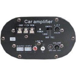 SUBWOOFER AMPLIFICATO AUTO BAZOOKA TUBO 8" 200 WATT SUB AUTO