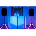 COPPIA STATIVI CASSE ACUSTICHE TREPPIEDI SUPPORTI ILLUMINATI A LED RGB 180 Cm