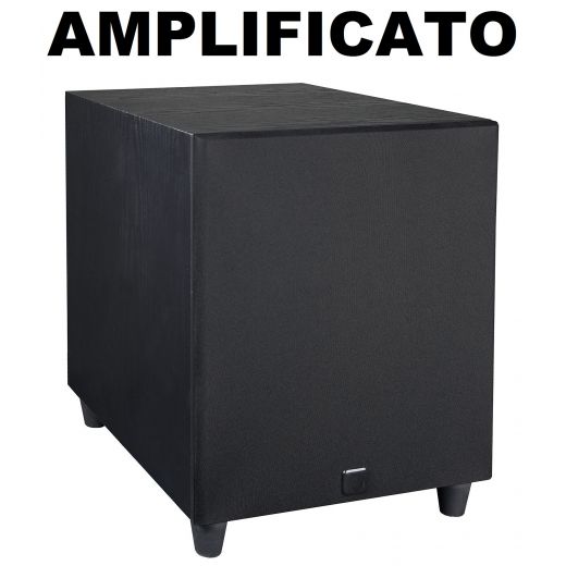 il bestione | SUBWOOFER AMPLIFICATO HOME THEATRE ATTIVO 500 WATT WOOFER 12" 30 CM CINEMA DJ STUDIO