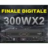 AMPLIFICATORE DJ FINALE DI POTENZA STEREO DIGITALE SLIM 600W (300w x 2) STUDIO