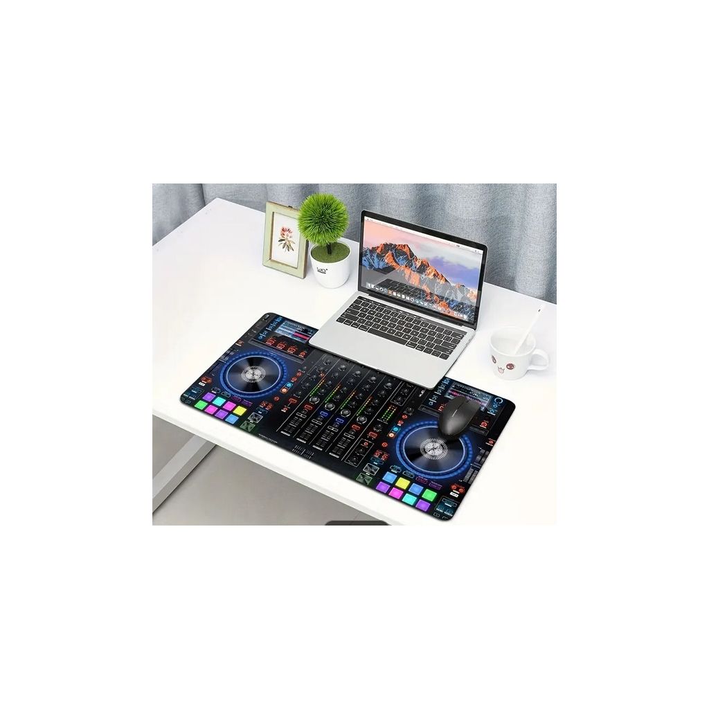 TAPPETINO MOUSE XXL PER DEEJAY CONSOLE DJ A FORMA DI CDJ 60 X 30 Cm. TAPPETINO MOUSE XXL PER DEEJAY CONSOLE DJ A FORMA DI CDJ 60 X 30 Cm.