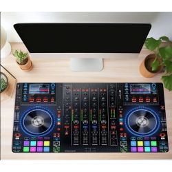 TAPPETINO MOUSE XXL PER DEEJAY CONSOLE DJ A FORMA DI CDJ 60 X 30 Cm.