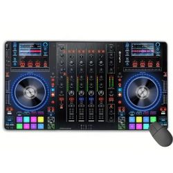TAPPETINO MOUSE XXL PER DEEJAY CONSOLE DJ A FORMA DI CDJ 60 X 30 Cm.