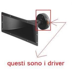 DRIVER A VITE TWEETER PIEZO ELETTRICO 120W ACUTO UNIVERSALE RICAMBIO CASSE ACUSTICHE