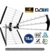ANTENNA TV DIGITALE TERRESTRE 4K ULTRA HD 18 dB DIREZIONALE CON FILTRO LTE + 5G