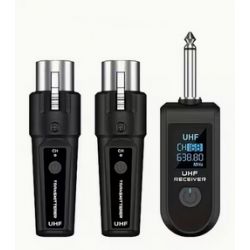 ADATTATORE MICROFONO CONVERTITORE DA MICROFONO CON FILO IN WIRELESS IN UHF