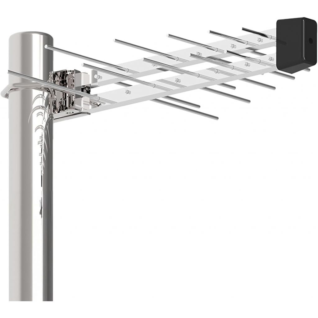 ANTENNA TV ESTERNA YAGI DVB T2 20 ELEMENTI DIGITALE TERRESTRE 8 dBi