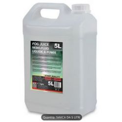 5 LT. LIQUIDO PER MACCHINA DEL FUMO DISCOTECA NEBBIA SMOKE MACHINE UNIVERSALE