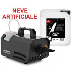 MACCHINA NEVE ARTIFICIALE 400W + 5 LITRI LIQUIDO GENERATORE DI NEVE