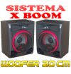 COPPIA CASSE ACUSTICHE 8" HIFI STEREO 400w BASS BOOM MONITOR STUDIO no amplificati
