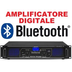 AMPLIFICATORE DIGITALE STEREO 500W BLUETOOTH USB DISPLAY TELECOMANDO - 1